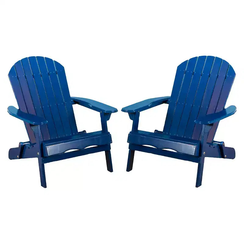 Set di 2 sedie pieghevoli Adirondack in legno Hanlee - Christopher Knight Home