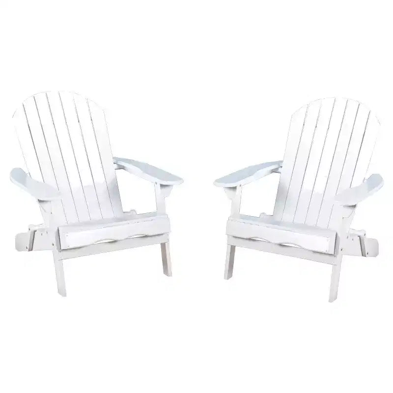 Set di 2 sedie pieghevoli Adirondack in legno Hanlee - Christopher Knight Home