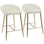 Set of 2 26 Matisse Glam Counter Height Barstools - LumiSource