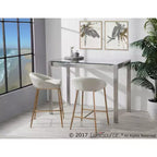 Set di 2 sgabelli da bar alti 26 Matisse Glam - LumiSource