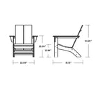St. Croix Contemporary Adirondack Chair - POLYWOOD