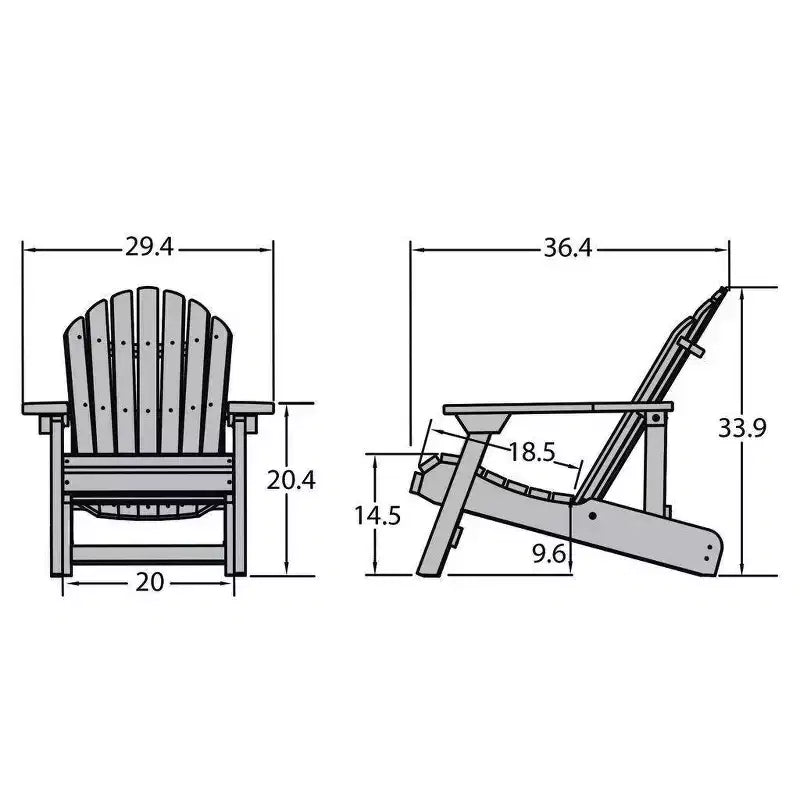 Hamilton Folding & Reclining Adirondack Chair - Highwood