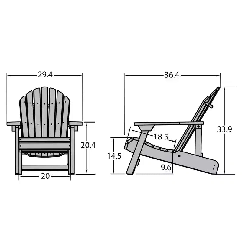 Hamilton Folding & Reclining Adirondack Chair - Highwood