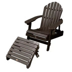 Hamilton Folding & Reclining Adirondack Chair with Folding Adirondack Ottoman - Highwood