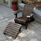 Sedia Adirondack pieghevole e reclinabile Hamilton con poggiapiedi Adirondack pieghevole - Highwood