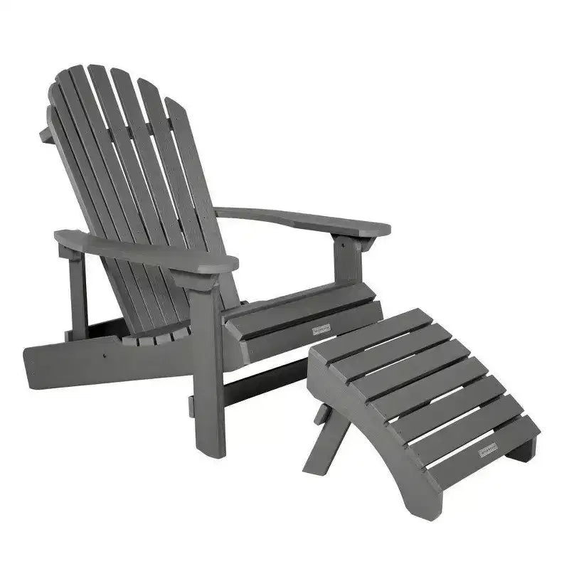 Sedia Adirondack pieghevole e reclinabile Hamilton con poggiapiedi Adirondack pieghevole - Highwood