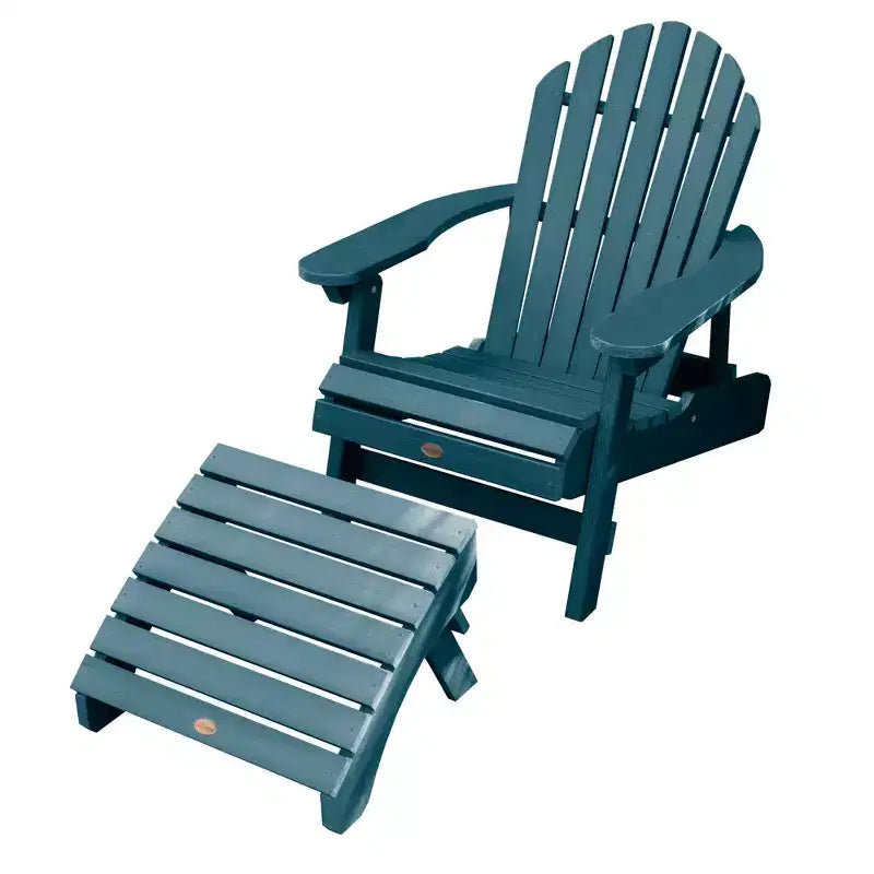 Sedia Adirondack pieghevole e reclinabile Hamilton con poggiapiedi Adirondack pieghevole - Highwood
