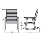 Weatherly Rocking Patio Chair - highwood