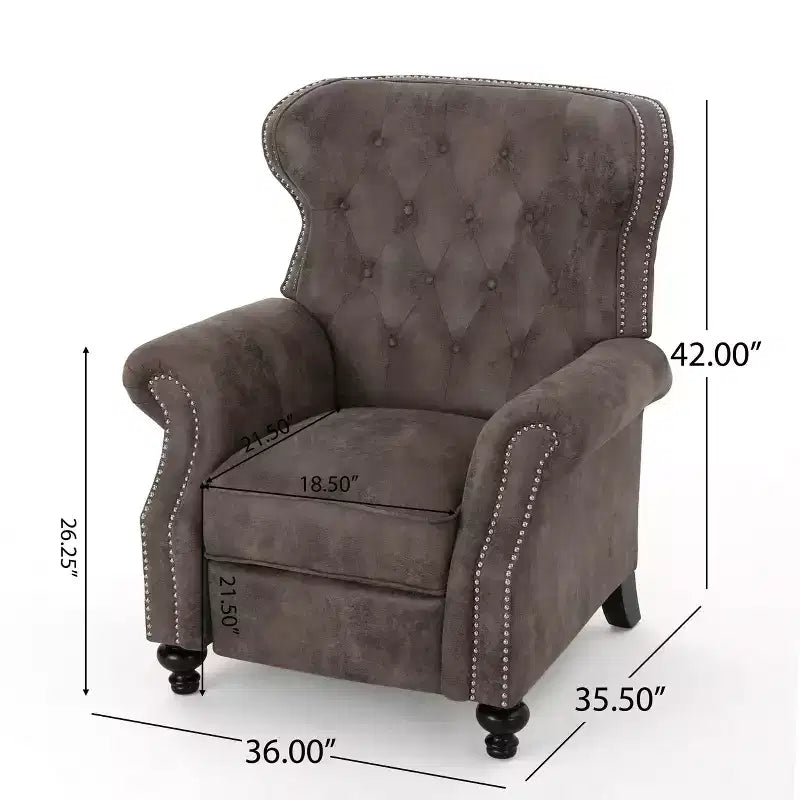 Poltrona reclinabile Walder Tufted - Christopher Knight Home