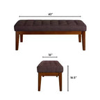 Claire Tufted Upholstered Bench - Adore Decor