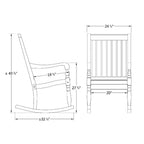 Sedia a dondolo oversize Morton Sonoma Lane
