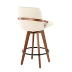 Sgabello da bar Cosmo Mid-Century Modern altezza bancone da 26" - LumiSource