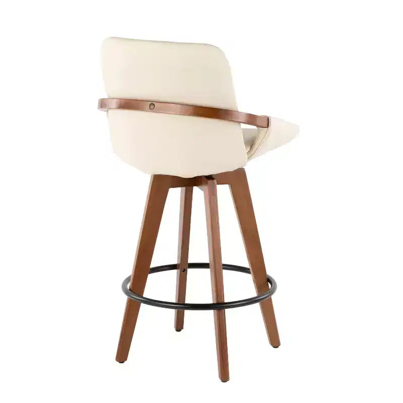 Sgabello da bar Cosmo Mid-Century Modern altezza bancone da 26" - LumiSource