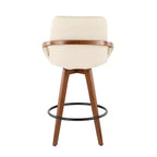 Sgabello da bar Cosmo Mid-Century Modern altezza bancone da 26" - LumiSource