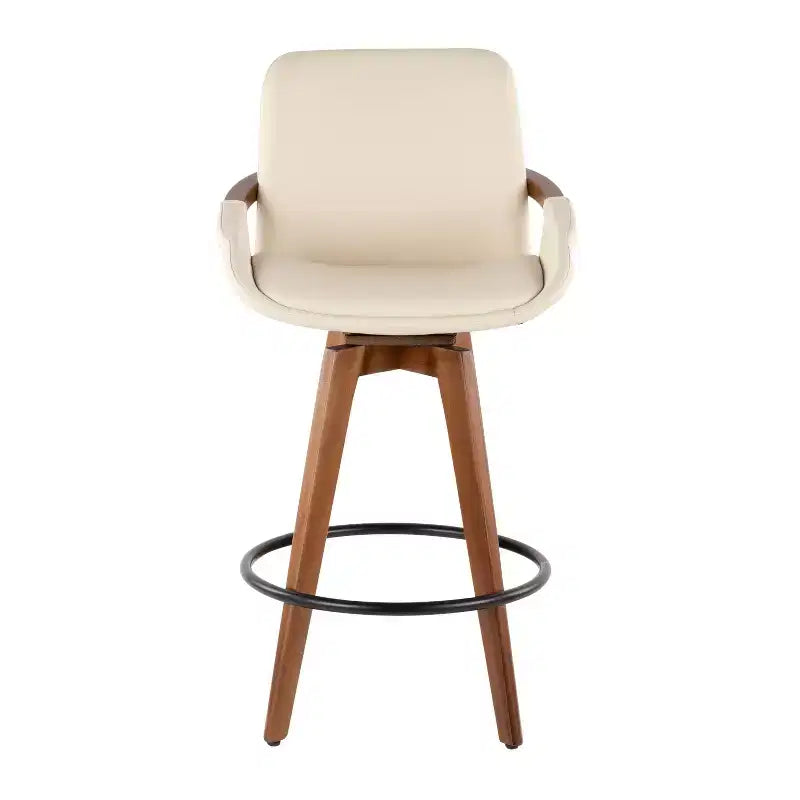 Sgabello da bar Cosmo Mid-Century Modern altezza bancone da 26" - LumiSource