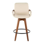 Sgabello da bar Cosmo Mid-Century Modern altezza bancone da 26" - LumiSource