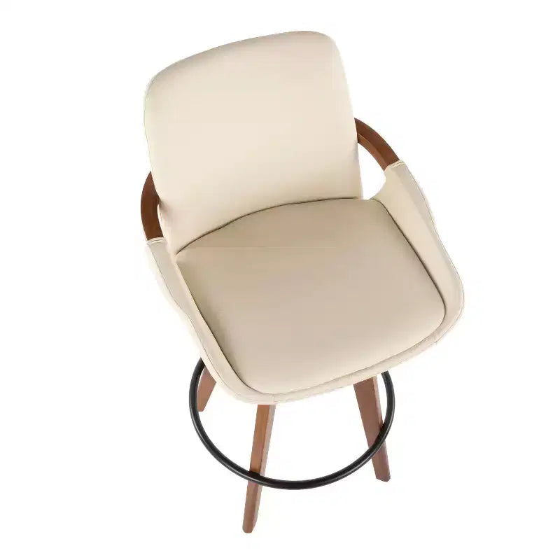 Sgabello da bar Cosmo Mid-Century Modern altezza bancone da 26" - LumiSource