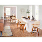 Sgabello da bar Cosmo Mid-Century Modern altezza bancone da 26" - LumiSource
