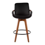 Sgabello da bar Cosmo Mid-Century Modern altezza bancone da 26" - LumiSource