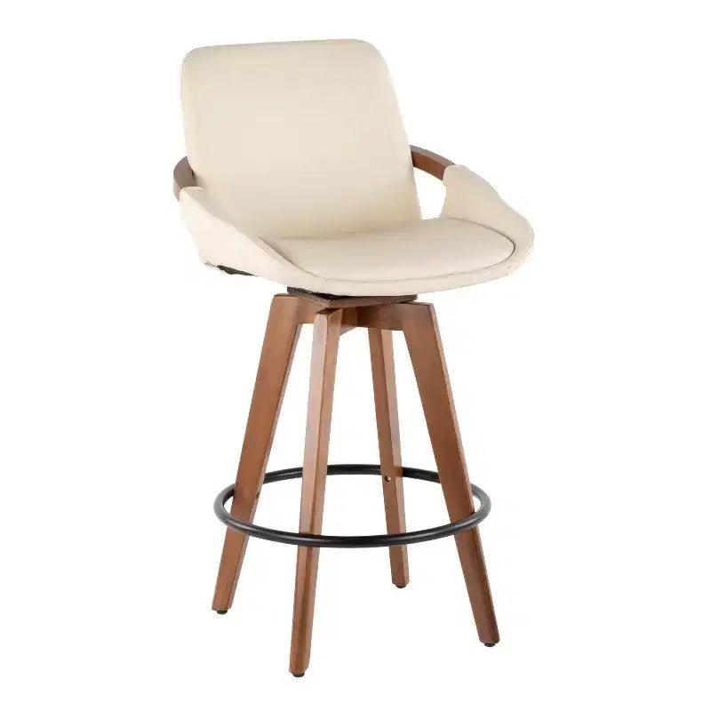 26 Cosmo Mid-Century Modern Counter Height Barstool - LumiSource