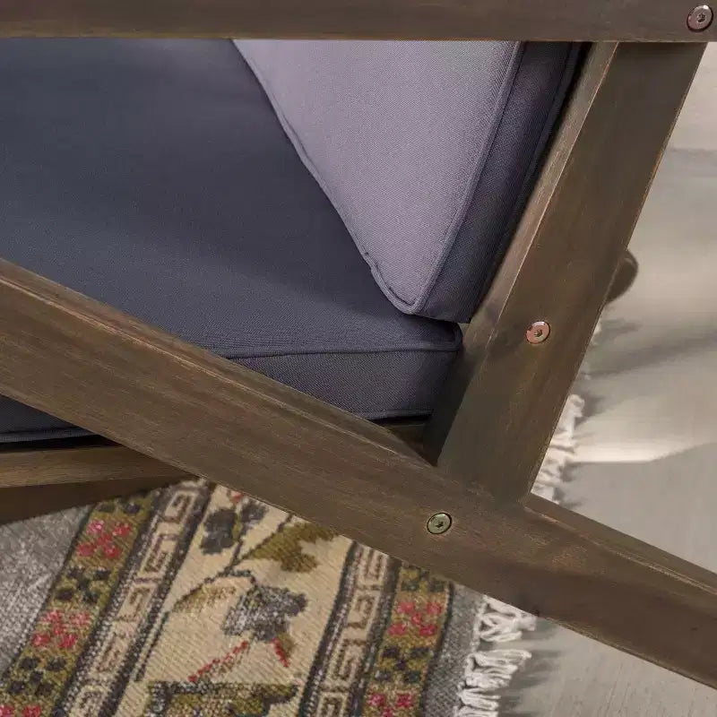Sedia a dondolo da patio in legno di acacia Gus - Christopher Knight Home