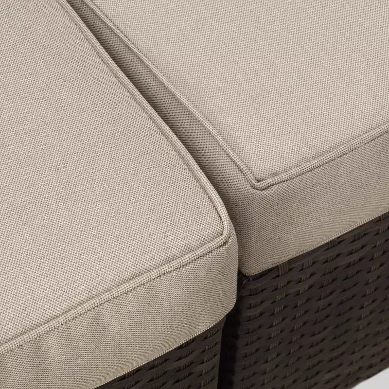 Divano componibile in vimini a 2 pezzi Santa Cruz - Christopher Knight Home
