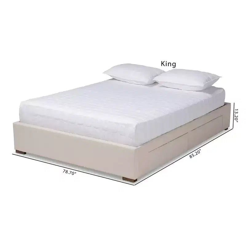 Leni Bed Frame - Baxton Studio