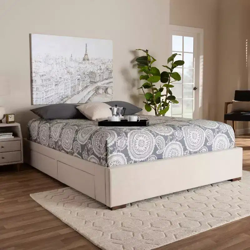 Leni Bed Frame - Baxton Studio