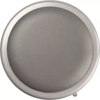 Sgabello da bar in acciaio con imbottitura in vinile resistente, confezione da 2 pezzi, grigio - Hampden Furnishings