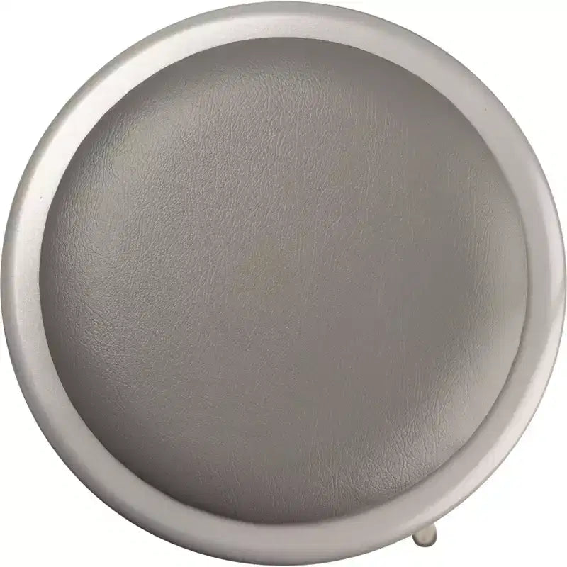 Sgabello da bar in acciaio con imbottitura in vinile resistente, confezione da 2 pezzi, grigio - Hampden Furnishings