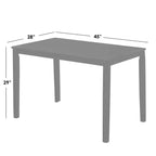 Tavolo da pranzo rettangolare Buylateral Shaker in legno massello
