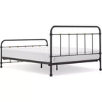 Renaud Parisian Metal Bed Black/Brass - Adore Dcor