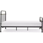 Renaud Parisian Metal Bed Black/Brass - Adore Dcor