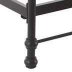 Renaud Parisian Metal Bed Black/Brass - Adore Dcor