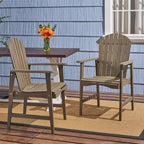 2 sedie da pranzo da esterno Adirondack in legno di acacia Malibu (confezione da 2) - Christopher Knight Home