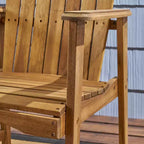 2 sedie da pranzo da esterno Adirondack in legno di acacia Malibu (confezione da 2) - Christopher Knight Home