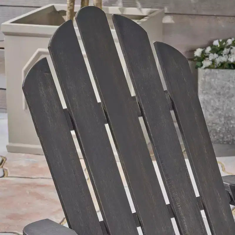 Hollywood Acacia Wood Adirondack Rocking Chair - Christopher Knight Home