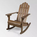 Hollywood Acacia Wood Adirondack Rocking Chair - Christopher Knight Home