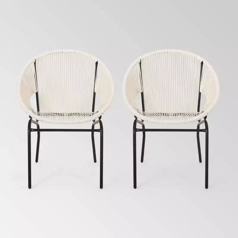 Set 2 sedie da club da esterno Nusa in finto rattan - Christopher Knight Home