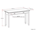 46 Medium Stratford Solid Wood Console Sofa Table - Wyndenhall
