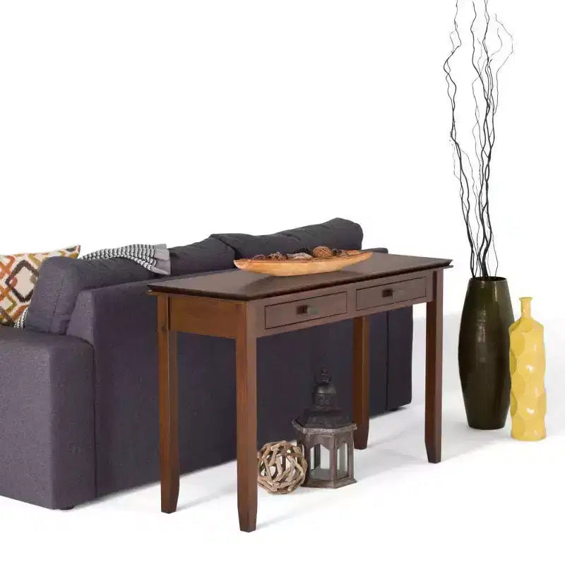 46 Medium Stratford Solid Wood Console Sofa Table - Wyndenhall