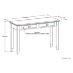 46 Medium Stratford Solid Wood Console Sofa Table - Wyndenhall