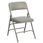 Flash Furniture 4 Pack HERCULES Series Curved Triple Braced & Double Hinged Upholstered Metal Folding Chair
