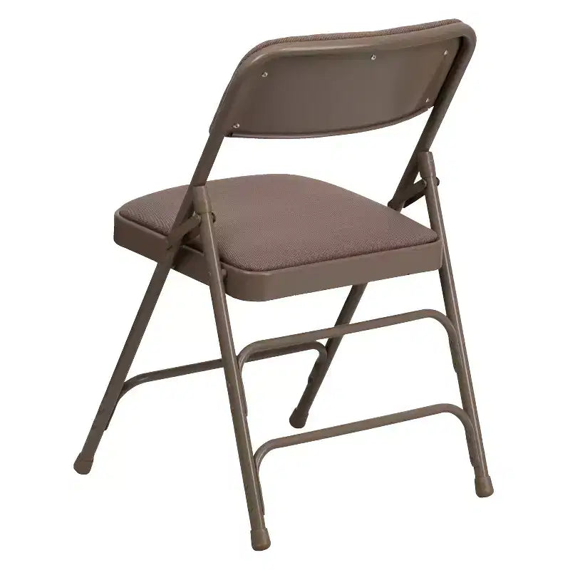 Flash Furniture 4 Pack HERCULES Series Curved Triple Braced & Double Hinged Upholstered Metal Folding Chair