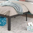Base Letto Luis Quick Lock con Struttura in Metallo Nera - Zinus