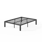 Base Letto Luis Quick Lock con Struttura in Metallo Nera - Zinus