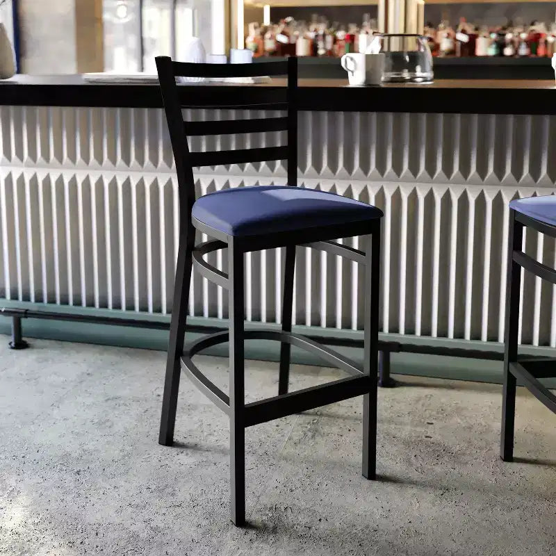 Flash Furniture Ladder Back Metal Restaurant Barstool