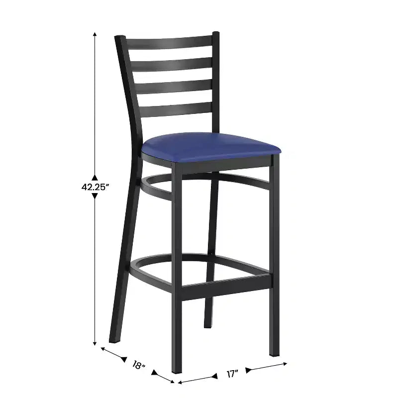 Flash Furniture Ladder Back Metal Restaurant Barstool