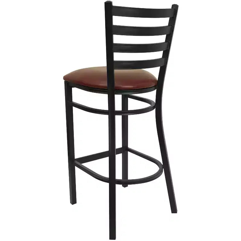 Flash Furniture Ladder Back Metal Restaurant Barstool