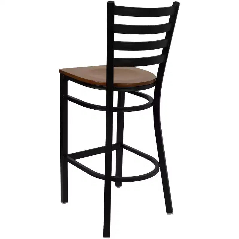 Flash Furniture Ladder Back Metal Restaurant Barstool
